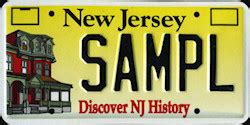 New Jersey Discover NJ History License Plates