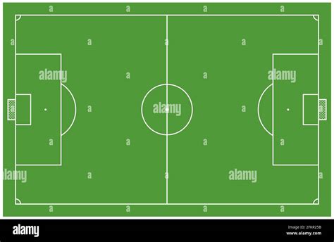 An accurate scale image of a football pitch with line markings Stock Photo - Alamy