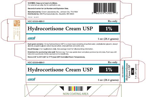 Hydrocortisone Cream 2.5% - FDA prescribing information, side effects and uses