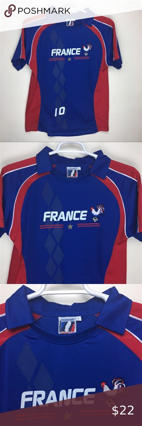 France polo shirt soccer jersey number 10 large | Original shirt ...