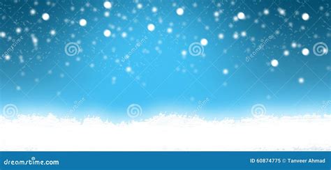 Snow Banner Background with Copyspace Stock Image - Image of clean, year: 60874775