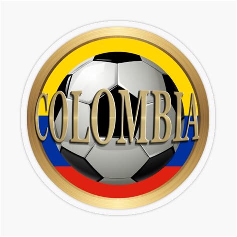 "Colombia Soccer Ball" Sticker by Gravityx9 | Redbubble