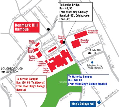 King's College Campus Map