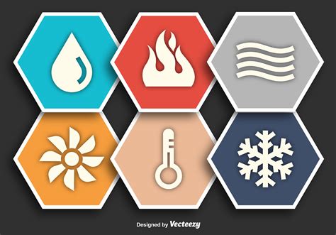 HVAC Flat Vector Icons 105140 Vector Art at Vecteezy