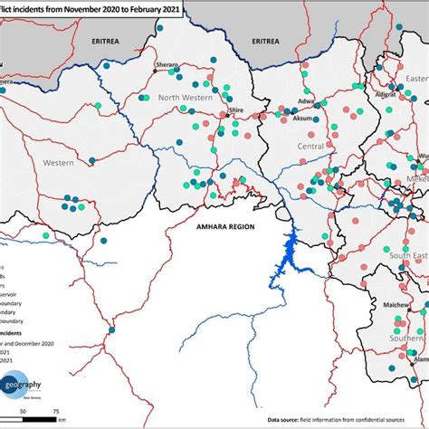 Map 2 Reported conflict incidents in the first four months of the ...