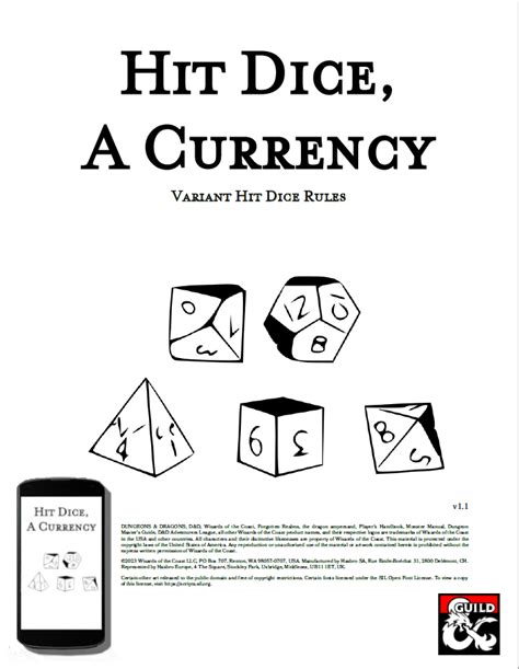 Hit Dice, A Currency - Dungeon Masters Guild | Dungeon Masters Guild