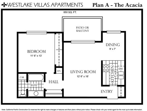 Floor Plans - Westlake Villas Apartments | Apartments in Westlake Village