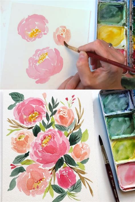 20+ Best Watercolor Flowers Tutorials & Videos - A Piece Of Rainbow