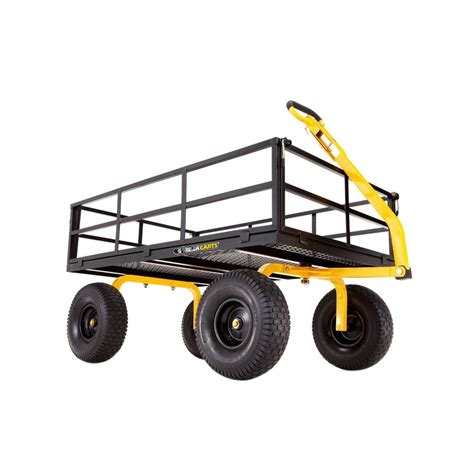 GORILLA CARTS 1,400 lb. Super Heavy Duty Steel Utility Cart-GOR1400-COM ...