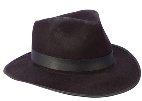 Black Felt Fedora Gangster Hat - Caufields.com