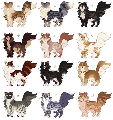 adoptables!!! (closed) by aleskay on DeviantArt | Warrior cat oc ...