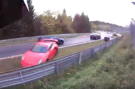 Frightening Video Shows 14-Car Accident on the Nurburgring