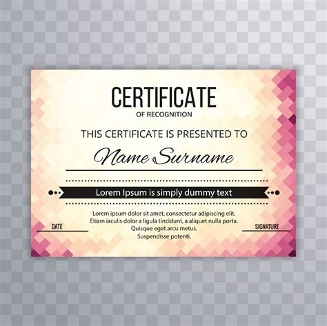 Modern certificate background template | Certificate background, Certificate design template ...