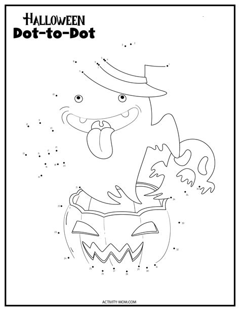 Free Printable Halloween Dot To Dot, 44% OFF