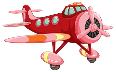 Premium Vector | Cute vintage aircraft cartoon