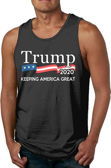 Amazon.com: Trump 2020 Keeping America Great Men's Muscle Tank Top Sport Sleeveless T-Shirt for ...