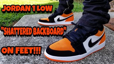 JORDAN 1 LOW SHATTERED BACKBOARD ON FEET REVIEW!!! | Air jordans, Jordans, Jordan 1 low