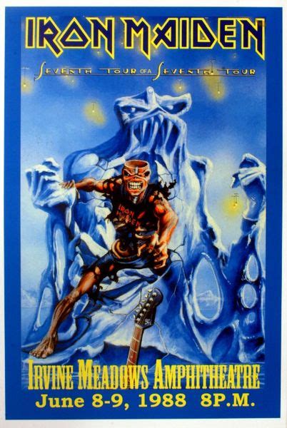 Iron Maiden - Irvine Meadows Amphitheatre - June 8-9, 1988 (Poster) - Amoeba Music