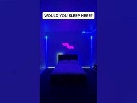 Would You Sleep Here? Led Bedroom - YouTube