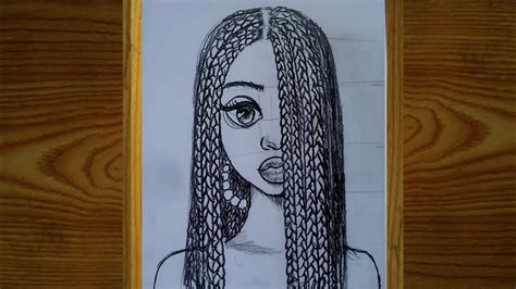 How To Draw A Girl With Braided Hair