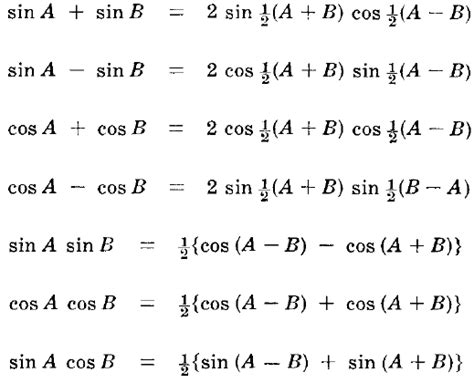 Trigonometric Single,Half,Double,Multiple Angles Formulas