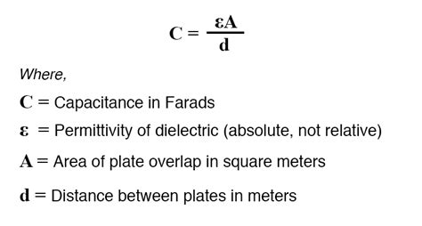 13.3 Factors Affecting Capacitance