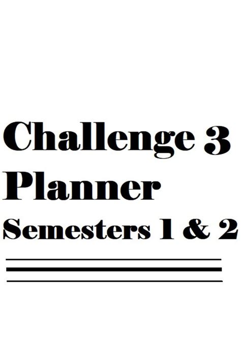 Classical Conversations Challenge 3 Planner Semesters 1 and 2 - Etsy