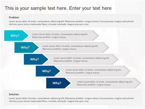 5 Why Business Analysis Template | Powerpoint templates, Business analysis, Infographic powerpoint