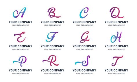 Collection of letter logo Templates 2292668 Vector Art at Vecteezy