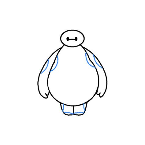 How to Draw Baymax - Step by Step Easy Drawing Guides - Drawing Howtos