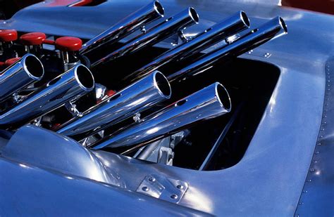 Vintage Race Car Exhaust Photograph by Bernard Barcos - Fine Art America