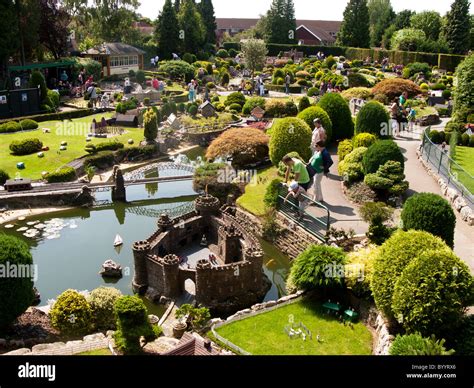 Bekonscot Model Village in miniature Beaconsfield, Buckinghamshire England Britain UK. The ...