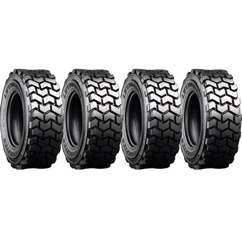 Set of 4 12x16.5 12-Ply Lifemaster Skid Steer Extreme Duty Tires