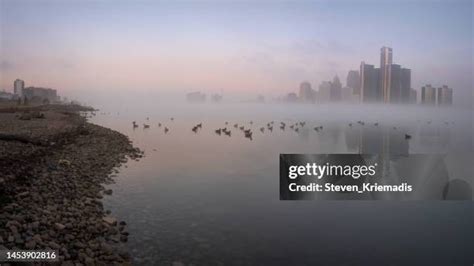 Detroit Skyline Sunrise Photos and Premium High Res Pictures - Getty Images