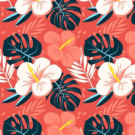 Free Vector | Hand drawn hawaiian shirt pattern illustration