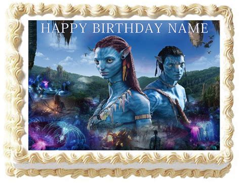 AVATAR+Edible+image+cake+topper+1/4+sheet+(10.5"+x+8") | Avatar images, Edible image cake topper ...