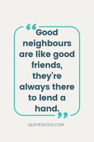 Neighbour Friendship Quotes