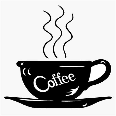 Coffee Coffee Clipart Black And White Lckdabi Around - Clip Art Cup Of Coffee, HD Png Download ...