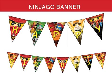 ninjago party - Αναζήτηση Google | Geburtstagsfahne, Geburtstagsbanner ...