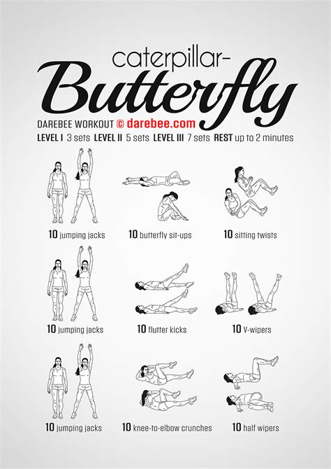 Caterpillar-Butterfly Workout