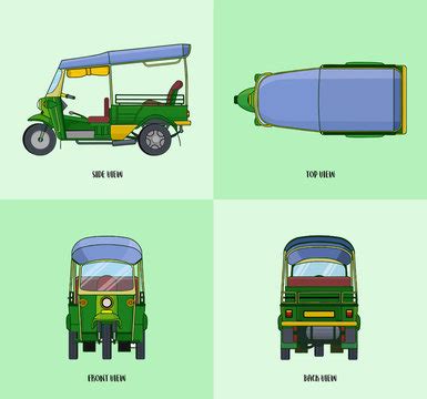 Auto Rickshaw India Clipart