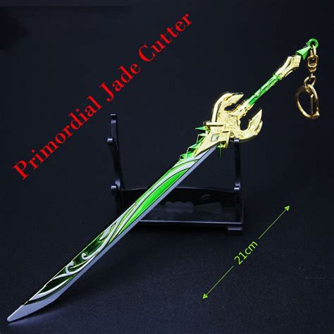 Primordial Jade Cutter/genshin Impact Weapon Keychain - Etsy