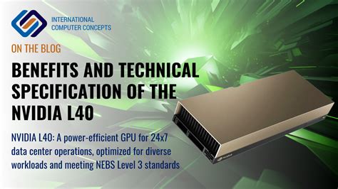 Benefits and technical specification of the NVIDIA L40