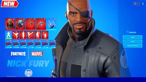 NICK FURY Fortnite (S.H.I.E.L.D.) Full Set/Bundle Showcase シ - YouTube