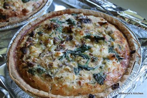 Egg White Quiche with Leeks, Spinach, Mushrooms and Feta recipe on ...