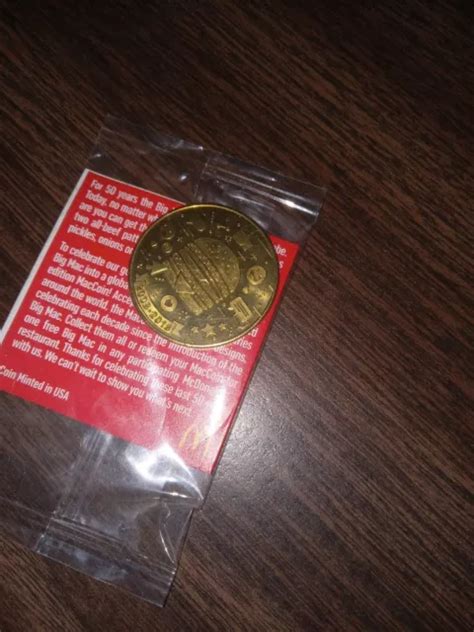 MCDONALDS 50 YEAR Big Mac Coin $0.99 - PicClick