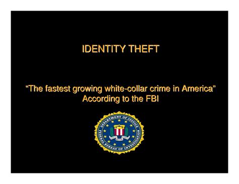 Identity Theft Fbi - Free Printable Documents