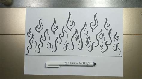 25 Easy Flames Drawing Ideas - How to Draw Flames