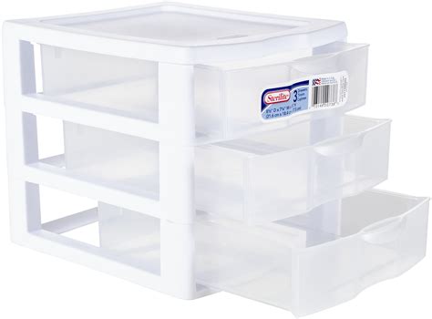 Sterilite Small 3 Drawer Organizer - Loft Beds For Small Spaces