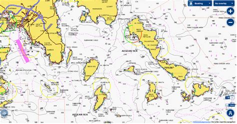 Nautical maps of Greece and Greek Islands by Navionics